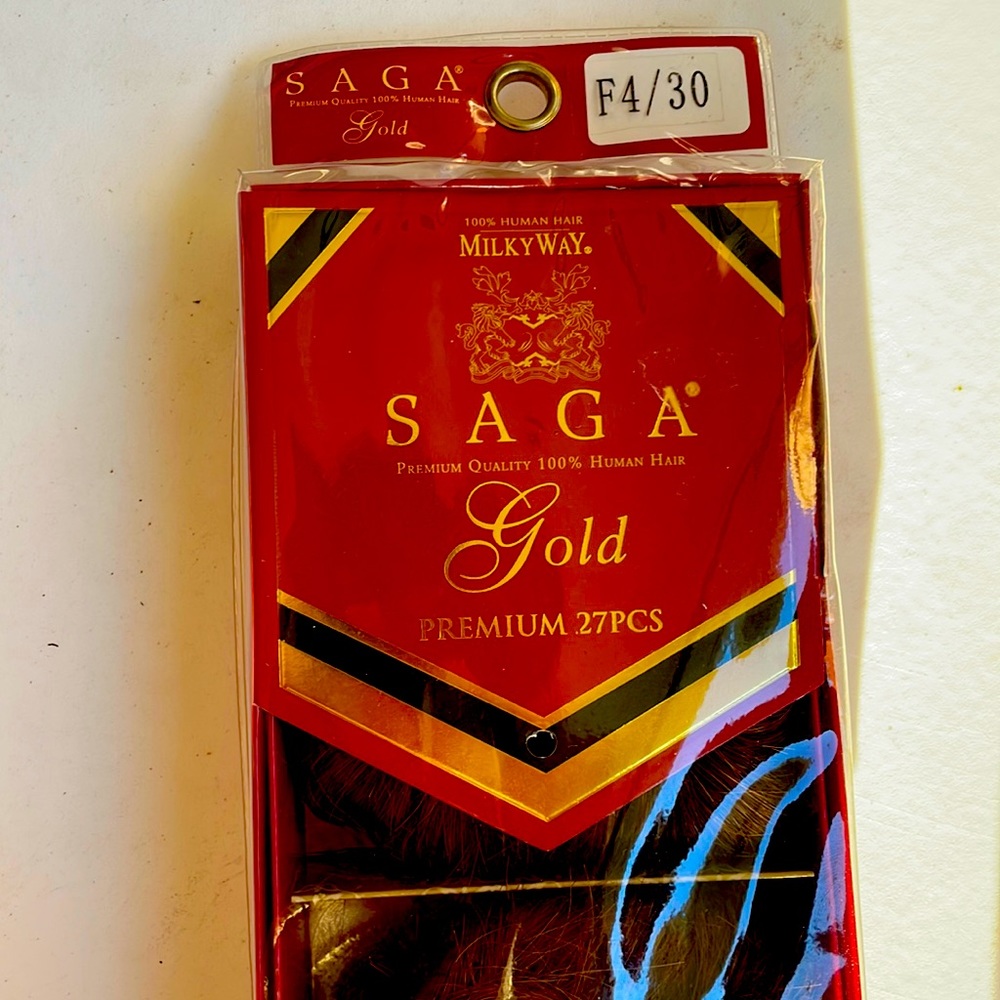 2 beautiful hair pieces. Saga brand new equal has been worn but still looks new